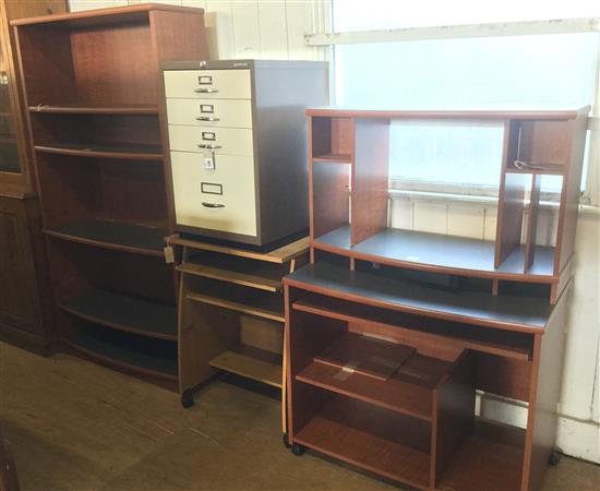Tall open bookcase